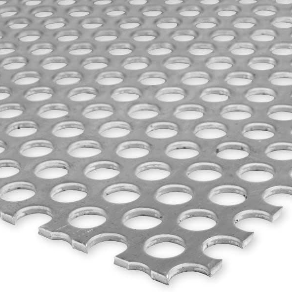 Лист перфорированный алюминиевый 2x1200x3000 мм Rv 5-8 АМГ2Н2